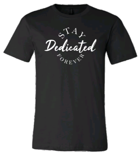 Stay Dedicated Forever Staple Tee (black/white)